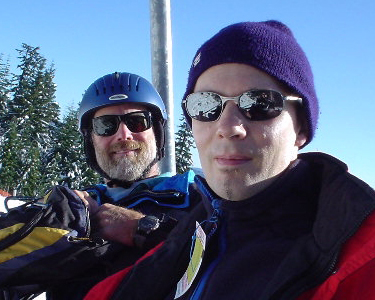 Nick & Bill on the lift