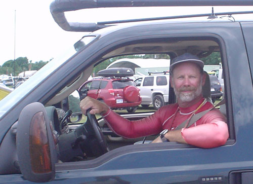 Bill at the helm of the BIGTRUK