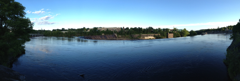 Hudson Falls Panorama Picture