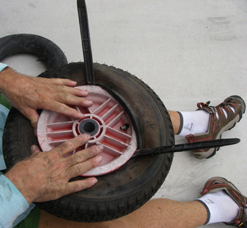 tire almost on the rim