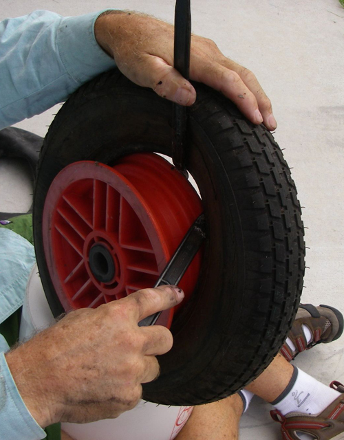 tire comming off of rim